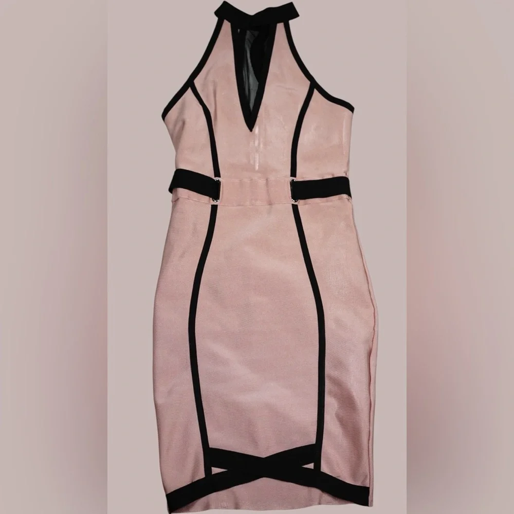 Valiant Paris Mesh Cutout Bodycon Dress L - Picture 9 of 12